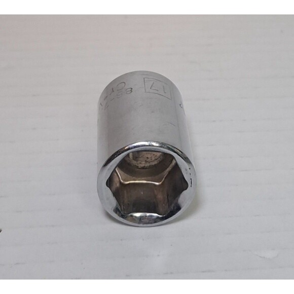 Stanley 17 Cr-V 88-739 6 Point Socket 1/2" Drive Steel Automotive Tool Tools - Picture 4 of 6